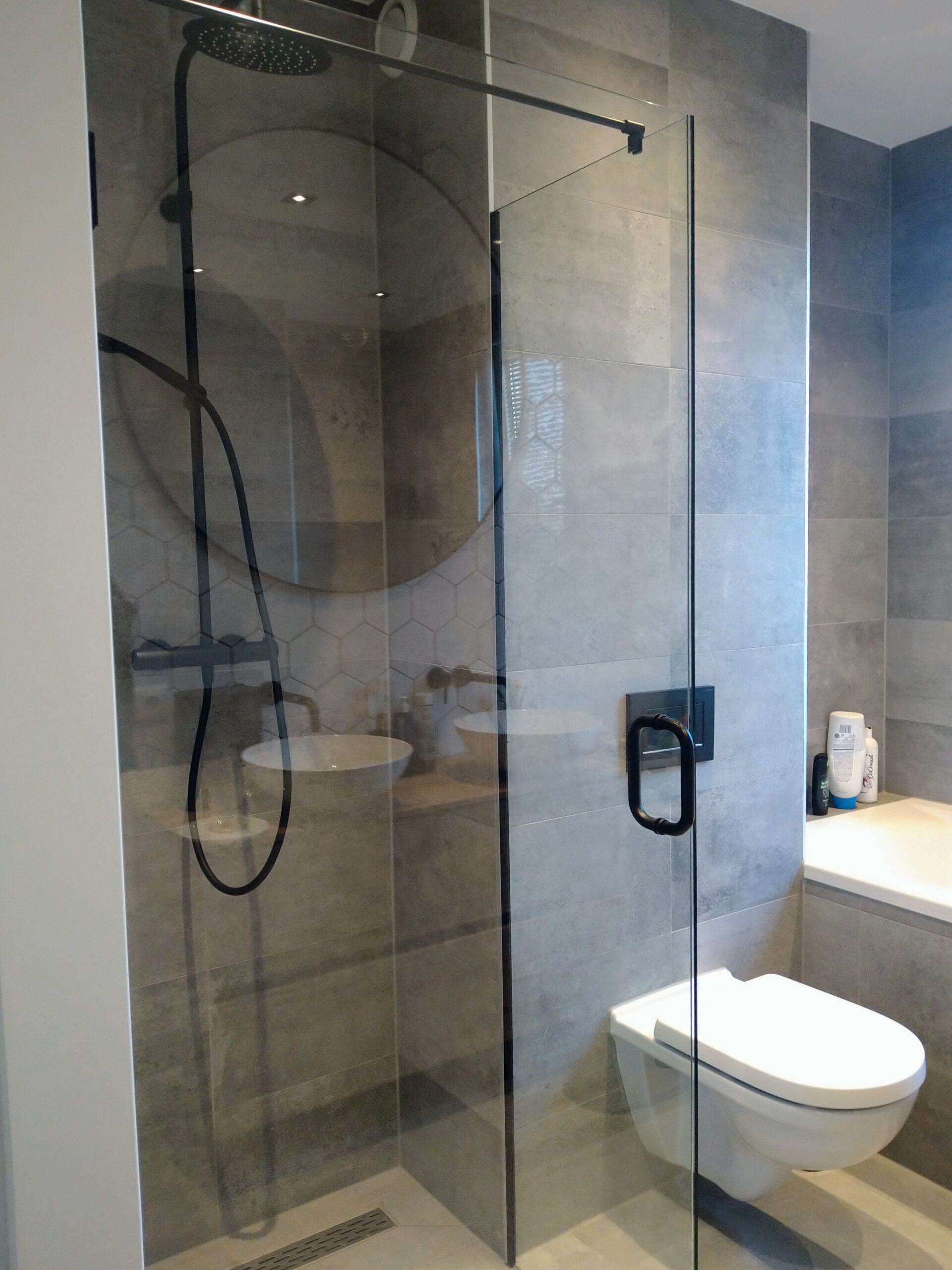 CABINE DE DOUCHE RECTANGULAIRE RAPID SLIDE BLACK 130x100